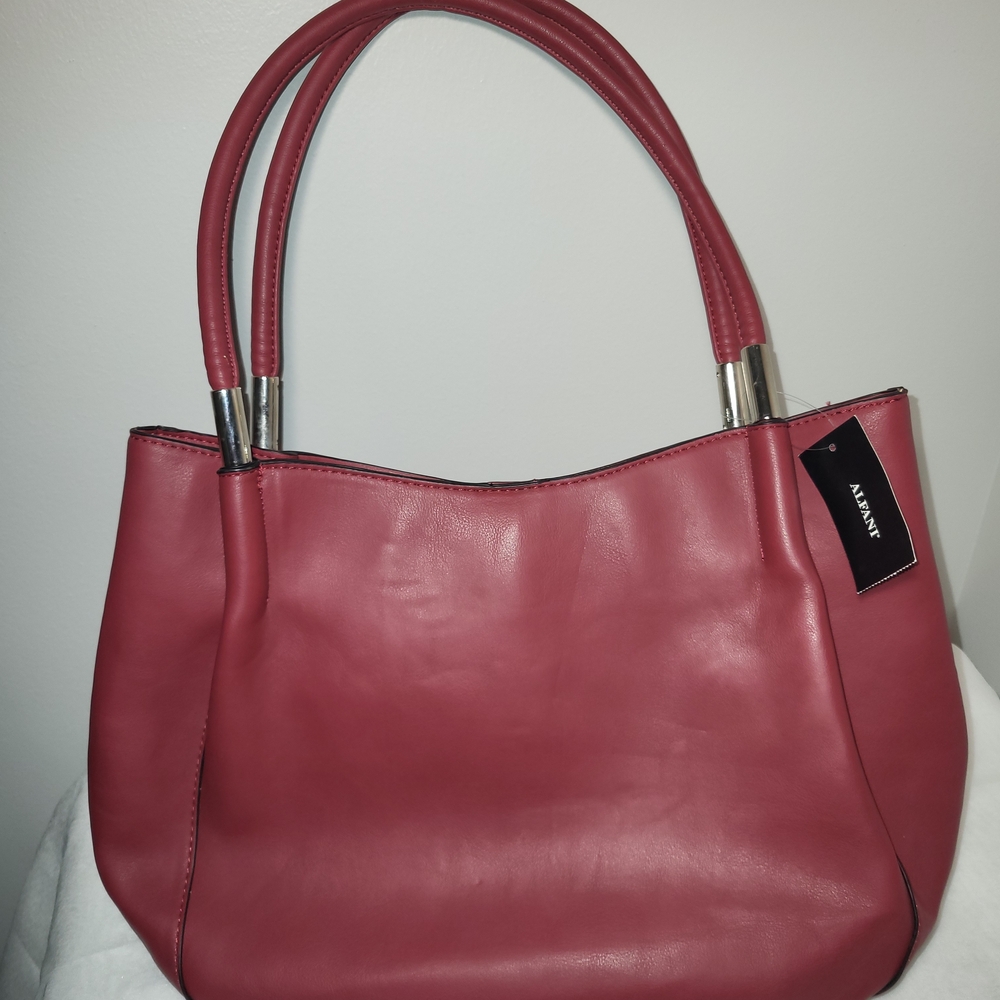 Alfani Red Bangle Tote